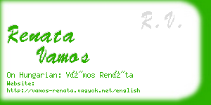 renata vamos business card